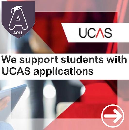 We support students with UCAS applications