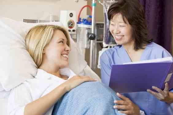 A midwife visiting a patient
