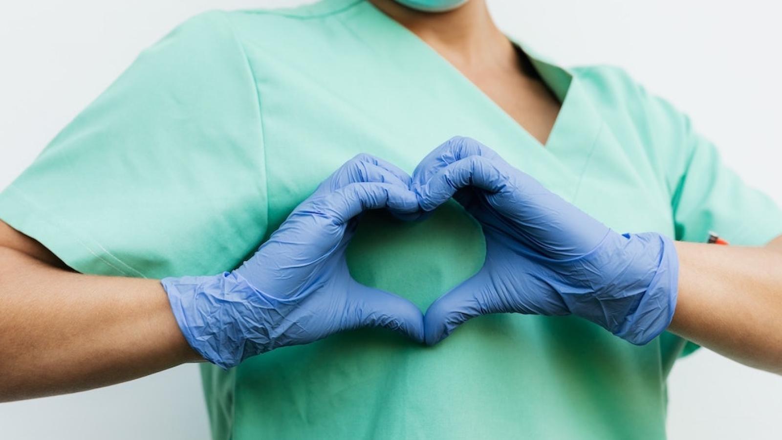 Nurse heart symbol