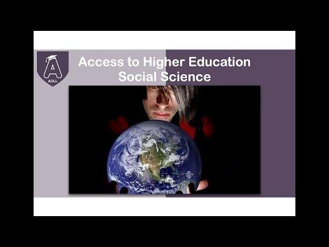 Access course - Access to Higher Education Social Science (Online study)