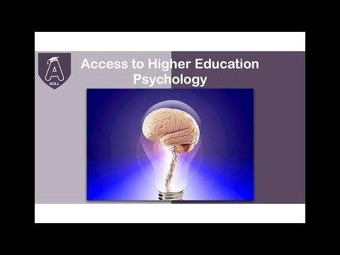 Access to Higher Education Psychology (Online study)