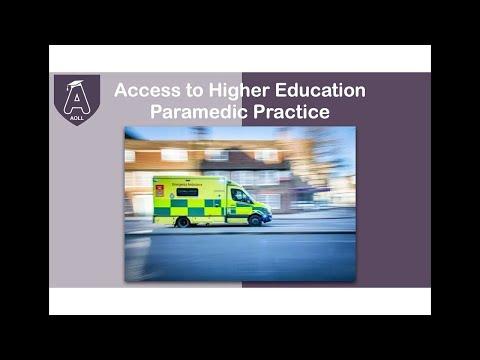 Access course - Access to Higher Education Paramedic Practice (Online study)